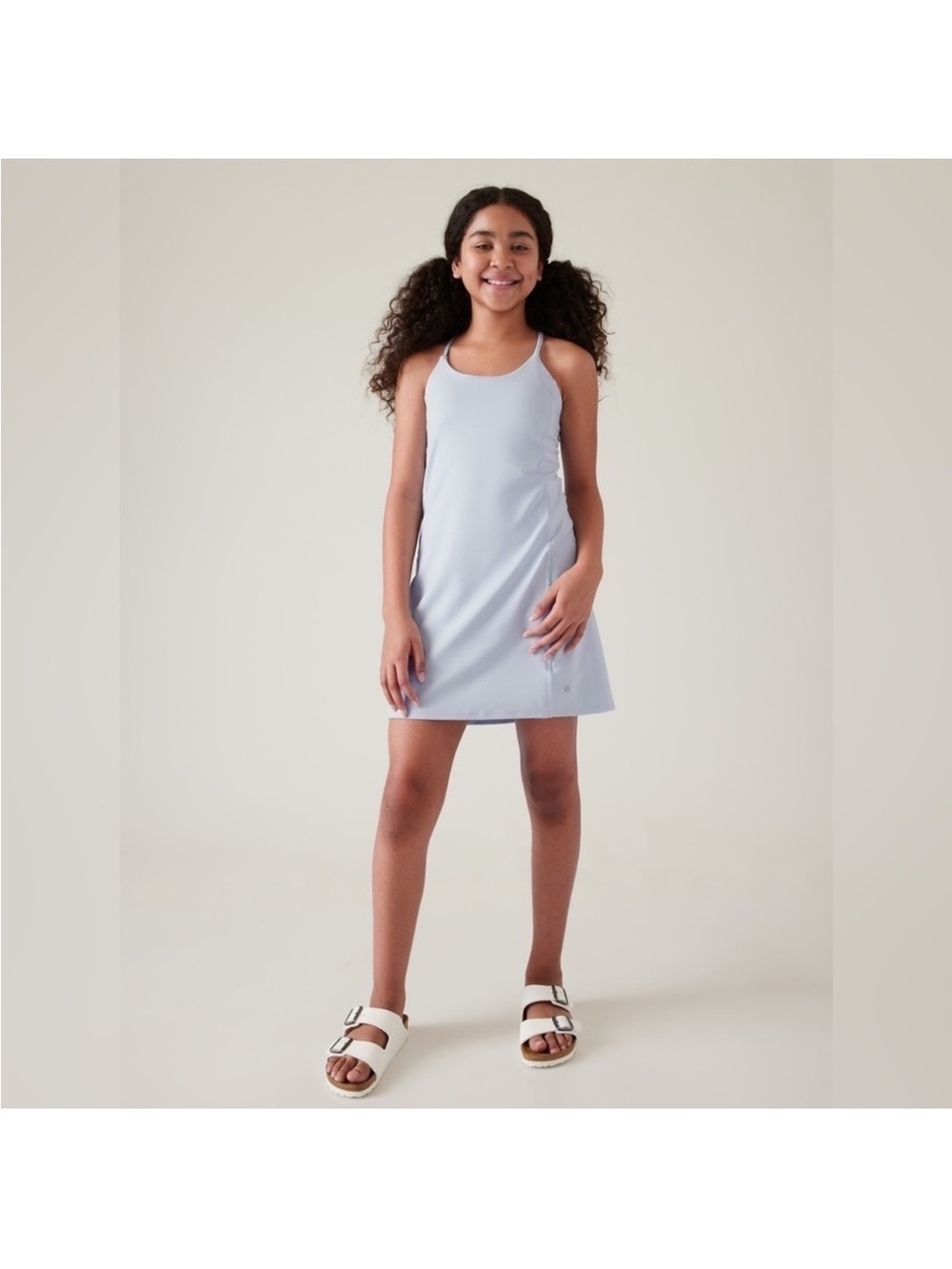 Athleta Girls' Light Blue Racerback Dress